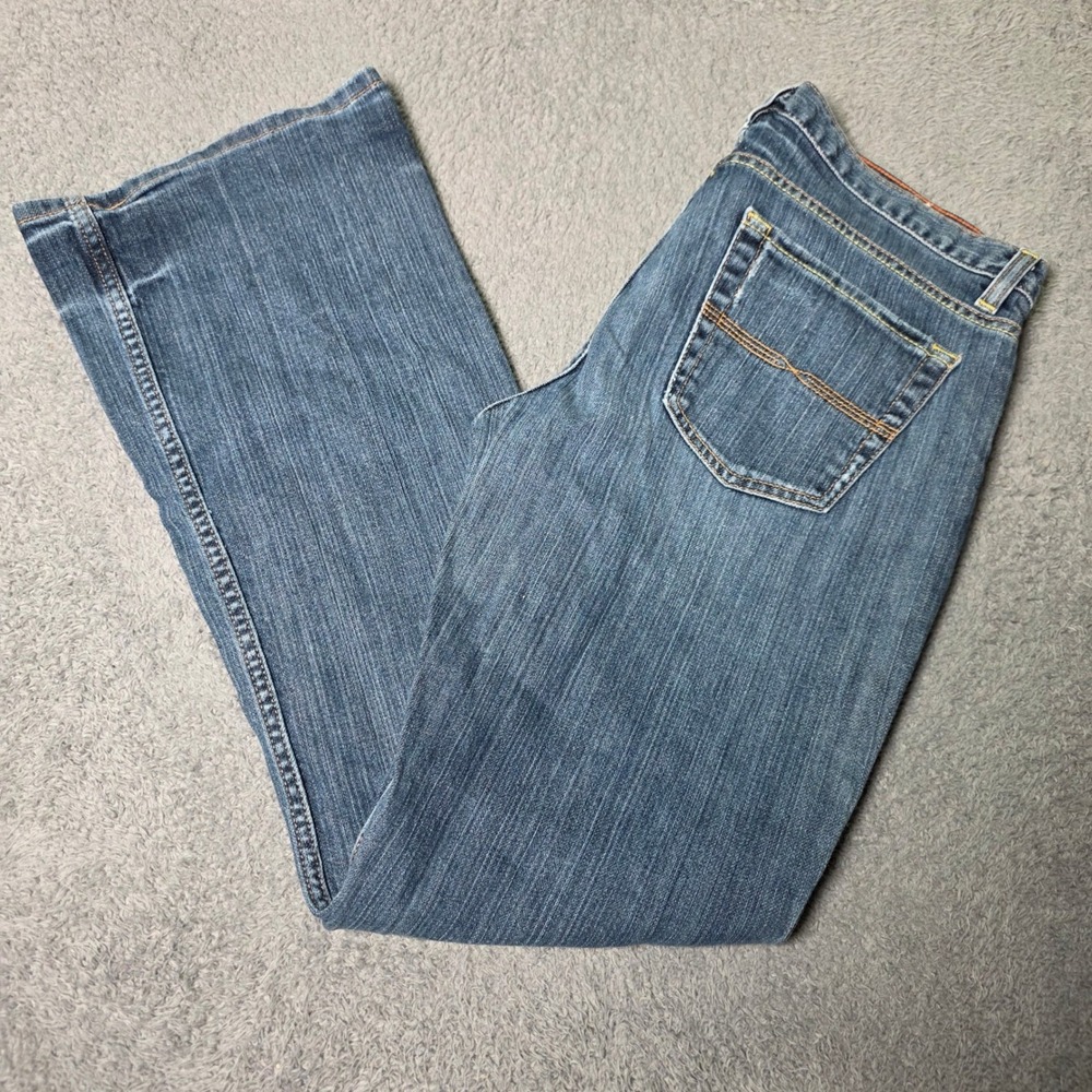 X2 Denim Laboratory Womens 10 Regular Bootcut Jeans Blue W31 Stretch Mid Rise